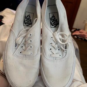 Vans Low Canvas Trainers White